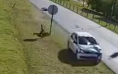 Ô tô phóng nhanh đâm thương vong 2 vợ chồng già rồi bỏ chạy