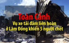 Video: Toàn cảnh vụ xe tải đâm liên hoàn khiến 5 người chết