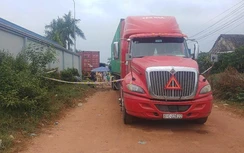 Chơi trước đầu xe container, bé trai 1 tuổi bị cán tử vong