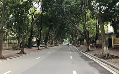 Đường Hà Nội vắng lạ ngày đầu năm mới