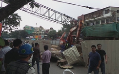 Hé lộ nguyên nhân sập cần cẩu trên đường Cầu Giấy