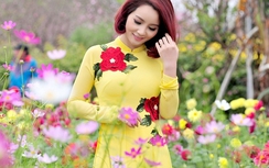 Mai Thu Huyền khoe eo thon trong sắc xuân miền Bắc