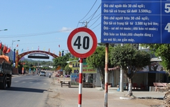 Đồng Nai: Còn 2 biển báo 40km/h trên QL1