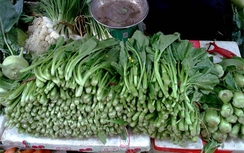 Rau xanh, hoa tươi vùng vẫy tăng giá mùng 2 Tết