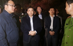 Bắt đầu giải phóng hiện trường vụ xe khách húc xe bồn gây cháy