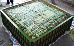 Cận cảnh quy trình làm bánh chưng nặng 2,5 tấn cúng Quốc Tổ