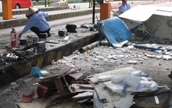 Long An: Xe chở rác gây tai nạn liên hoàn, 3 người thương vong