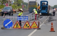 Khắc phục hằn lún QL1 đoạn Phan Thiết - Đồng Nai trước ngày 20/5