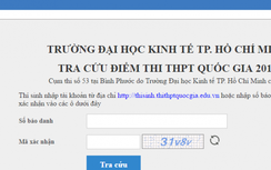 Điểm thi THPT 2016 cụm thi Đại học Kinh tế TP.HCM