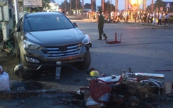 Tài xế ôtô đâm hàng loạt xe máy có nồng độ cồn cao
