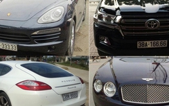 Hàng loạt xe sang treo biển số giả siêu đẹp ở Hà Tĩnh
