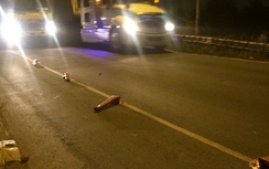 Hơn 700m dải phân cách bị xe bồn san bằng