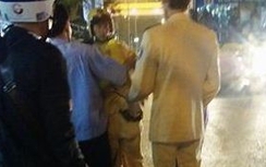 Tài xế đâm CSGT đánh lạc hướng công an, trốn xuống Thái Bình