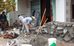 Vụ đường mới cao hơn nhà dân: Hạ cốt cao trình mặt nền