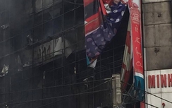 Cháy siêu thị điện máy ở Xuân Mai, Hà Nội