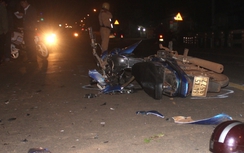 Xe máy đâm xe công nông ở Buôn Hồ, Đắk Lắk