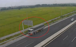 Thót tim với những màn lùi xe trên cao tốc Hà Nội-Hải Phòng