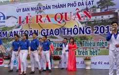 Lâm Đồng đội mưa ra quân đảm bảo ATGT năm 2017