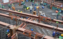 Thi công xuyên Tết, sớm nối thông 2 nhà ga ngầm Metro số 1