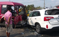 Tiền Giang: Ô tô, xe máy tông liên hoàn, 1 thanh niên tử vong