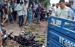 Xe SH vỡ vụn sau va chạm cực mạnh với xe tải trên QL51