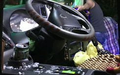 Giang hồ chặn xe khách chém tài xế, phụ xe nhập viện