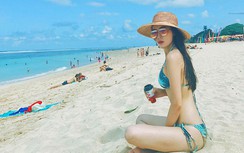 Hoa hậu Kỳ Duyên khoe 3 vòng với bikini rực lửa