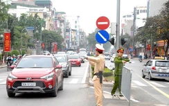 Phân luồng giao thông một số tuyến đường khu vực chợ Hóc Môn