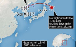 Tên lửa bay qua lãnh thổ, dân Nhật Bản nhận thông báo khẩn