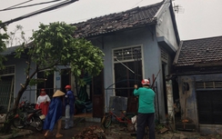 Chùm ảnh: Bão số 10 cuốn tốc mái nhà, cây cối đổ rạp
