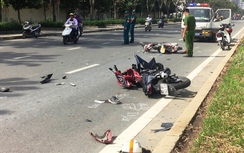 TNGT gần hầm vượt sông Sài Gòn, hai người nguy kịch