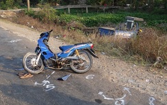 Va phải máy gặt lúa, cụ ông tử vong, 2 học sinh bị thương