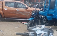 Đại úy CSGT bị xe tông trọng thương khi đang xử lý tai nạn