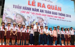 Tiền Giang mít tinh, tuần hành an toàn giao thông năm 2018