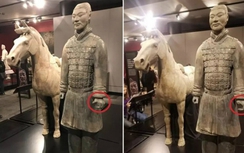 Khách Tây vặt trộm ngón tay tượng đất nung từ mộ Tần Thủy Hoàng