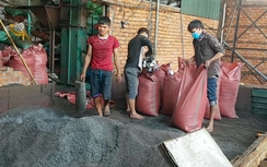 Quy trình làm phế phẩm cà phê nhuộm pin giả hồ tiêu