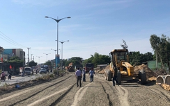 Giải tỏa "lô cốt" cuối cùng, trả mặt bằng thi công ĐT 607