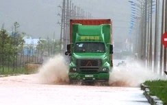 Bão Sơn Tinh đi qua, nhiều vùng ở Thanh Hóa bị ngập nước