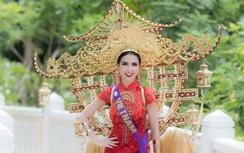 Phan Thị Mơ diện trang phục 15kg, ý tưởng từ Chùa Một Cột