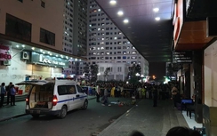 Thi thể bé sơ sinh rơi từ tầng cao xuống sân ở Linh Đàm