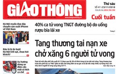 Tin mới nhất, hay nhất trên Báo Giao thông ngày 23/11/2018