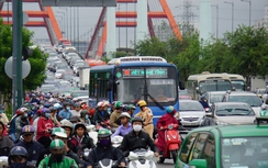 Ảnh: Kẹt xe kinh hoàng tại cửa ngõ phía Đông TP.HCM sáng 26/11