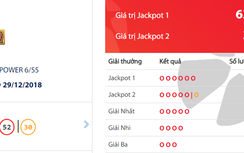 Xổ số Vietlott 29/12/2018: Giải độc đắc hơn 62 tỷ vẫn bỏ ngỏ