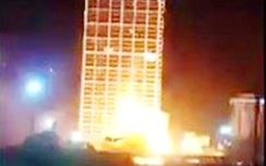 Clip: Nổ lớn như bom ngoài sảnh tòa nhà Thăng Long Number one