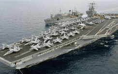 Công bố đoạn video Iran phóng tên lửa gần tàu sân bay Mỹ