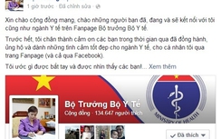 Bộ trưởng Y tế: "Tôi ước được bắt tay và nhìn thấy các bạn"