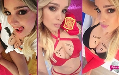 Ngỡ ngàng cô gái dùng ngực dự đoán kết quả Euro 2016