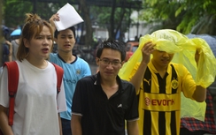 Dự báo mưa dông trong ngày thi THPT Quốc gia cuối cùng