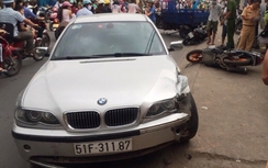 Xe BMW gây tai nạn liên hoàn ở Sài Gòn