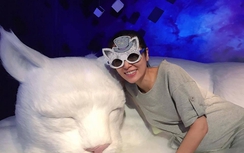 Lâm Tâm Như tươi rói lộ rõ bụng bầu sau scandal